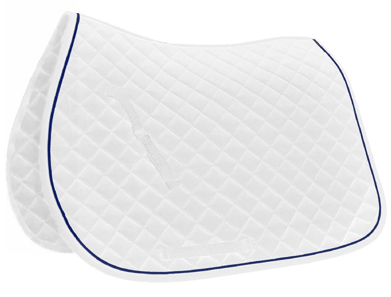 Mark Todd Piped Saddlecloths (Navy/White, Cob)